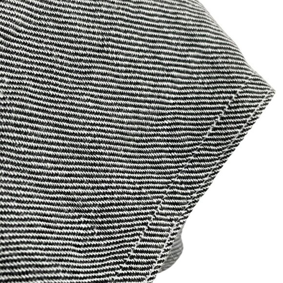 Theory Structured T Twill Linen Short Sleeve Midi Shift Dress Gray Size L Lined - Picture 7 of 16